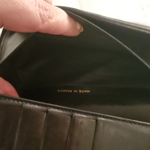 Chanel Black Embossed Caviar Leather long wallett vintage - Picture 11 of 16